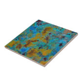 Carreau Jasper Chrysocolla Bleu Tacheté (Côté)