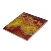 Carreau Jasper de rayloa rouge et jaune (Côté)