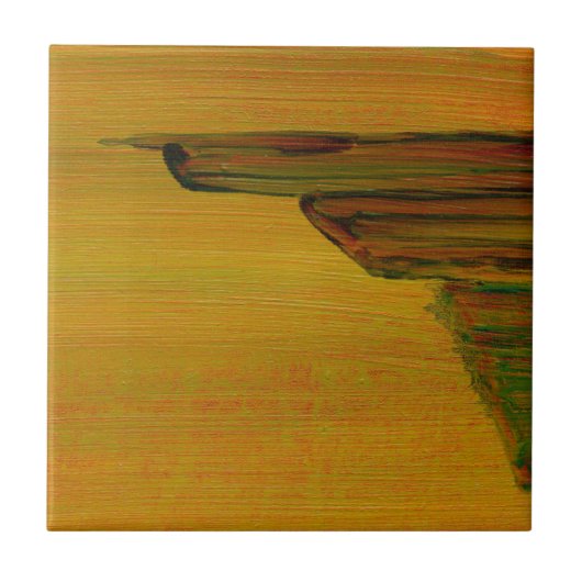 Carreau jaune Abstrait (Devant)