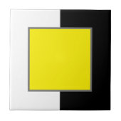 Carreau Jaune, Blanc Et Noir (Devant)