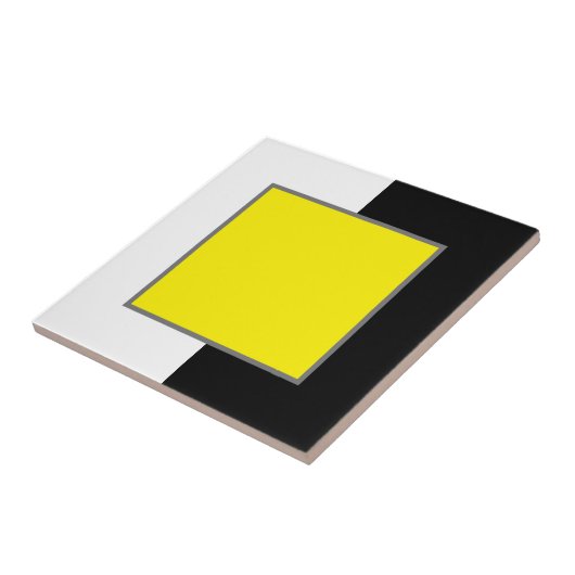 Carreau Jaune, Blanc Et Noir (Côté)