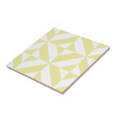 Carreau Jaune clair Art Déco géométrique (Côté)