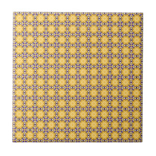 Carreau Jaune et violet