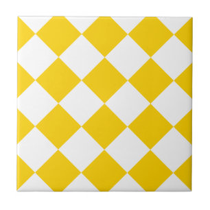 Carreau Jaune jaune et foncé de Grand-Lumière Checkered de