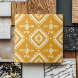 Carreau Jaune Simple Indien Géométrique Élégant Rustique<br><div class="desc">Ce carrelage en céramique rustique Géométrique Simple Indien Jaune apporte une touche d'élégance à tout espace. Doté d'un superbe motif géométrique jaune moutarde, ce carrelage allie design moderne et esthétique traditionnelle. Parfait pour rehausser les salles de bain, les cuisines ou les murs avec accent, son aspect minimaliste et sophistiqué en...</div>