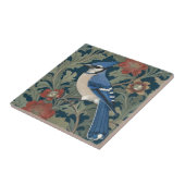 Carreau Jay bleu Bird William Morris style Left Blue Jay (Côté)