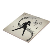 Carreau Jazz Dance Golden Ceramic Tile (Côté)