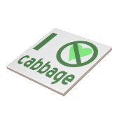 Carreau Je déteste le texte vert chou (Côté)
