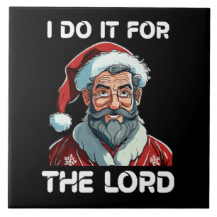 Carreau Je le fais pour le Seigneur Cadeau de Noël chrétie