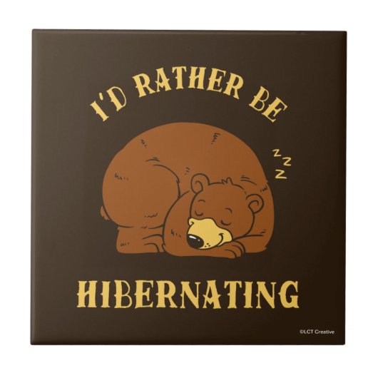 Carreau Je préférerais être en hibernation (Devant)
