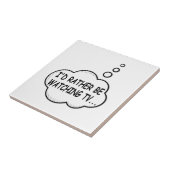 Carreau Je préférerais regarder la télévision (Côté)