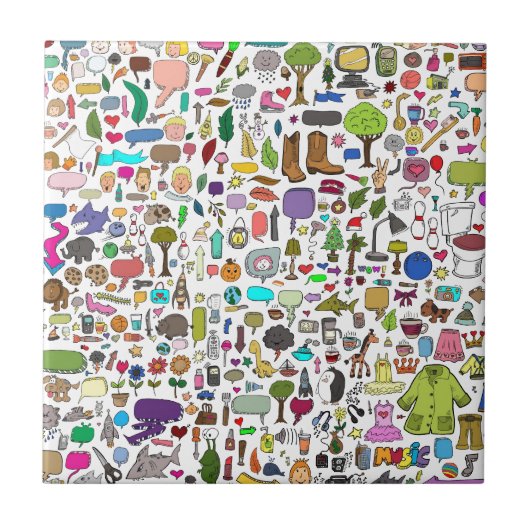 Carreau Je remarque avec mon petit oeil (Devant)