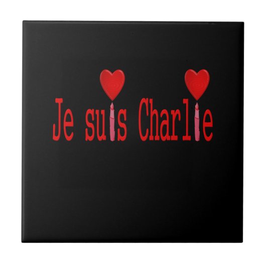 Carreau Je suis charlie (Devant)