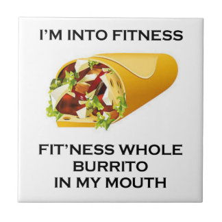 Carreau Je suis dans le burrito de forme physique
