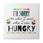 Carreau Je suis désolé pour ce que j'ai dit quand j'avais (Devant)