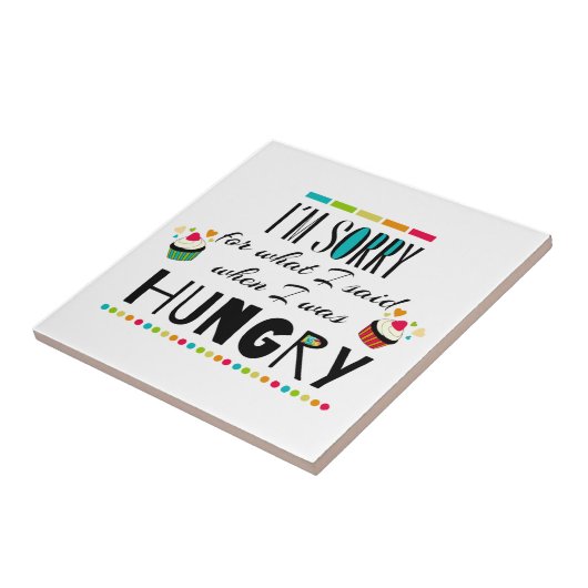 Carreau Je suis désolé pour ce que j'ai dit quand j'avais (Côté)