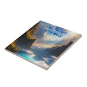 Carreau Je suis la lumière de la Bible Verse du Monde (Côté)