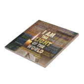 Carreau Je suis la Lumière du Monde - Jean 8:12 (Côté)