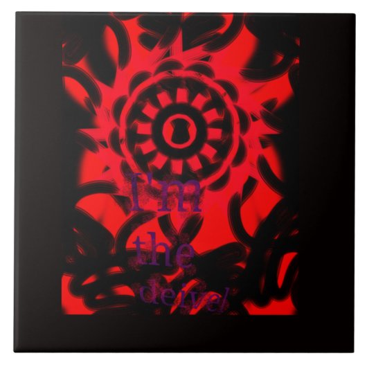 Carreau Je suis le diable (Devant)