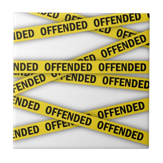 Carreau Je suis offensé que la police ne croise pas (Devant)