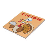 Carreau Je suis prêt à manger le dîner de Thanksgiving (Côté)