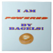 Carreau Je suis propulsé par des Bagels (Devant)