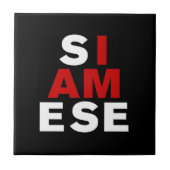 CARREAU JE SUIS SIAMESE (Devant)