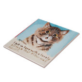 Carreau Je suis tombée amoureuse d'un chaton (Louis Wain) (Côté)