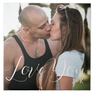 Carreau Je t'aime, couple d'amour