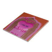 Carreau Je t'aime Joyeux Coeur de Noël (Côté)