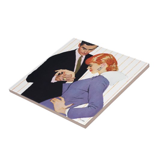 Carreau Je T'Aime, Maman Fille (Côté)