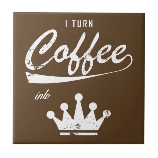 Carreau Je transforme le café en KOM (Devant)