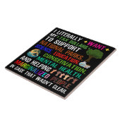 Carreau Je Veux Littéralement Mes Dollars D'Impôt (Côté)