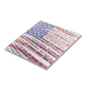 Carreau Jean 3:16 et drapeau américain (Côté)