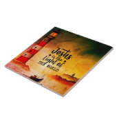 Carreau Jean 8 Jésus est la Lumière du Phare Mondial (Côté)