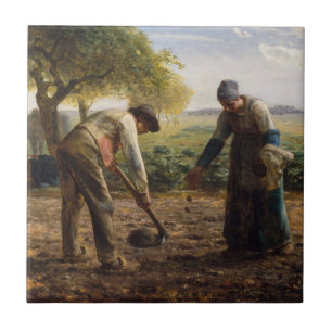 Carreau Jean-François Millet - Planteurs de pommes de terr