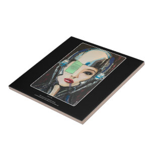 Carreau 'Jeanne d'Arc' Peinture sur un