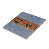 Carreau Jeans Bleus Et Ceinture (Côté)