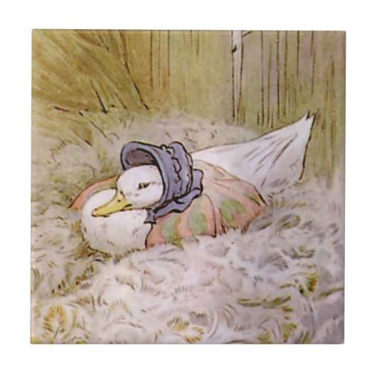 Carreau Jemima Puddle-Duck Hatching Her Oeufs par Beatrix (Devant)