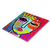 Carreau J'en ai assez de l'art Abstrait original (Côté)