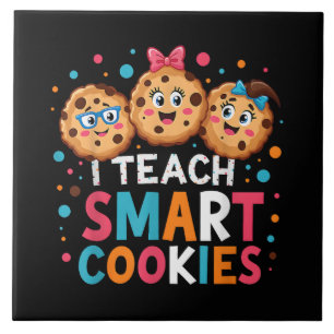 Carreau J'enseigne aux cookies intelligents professeur de