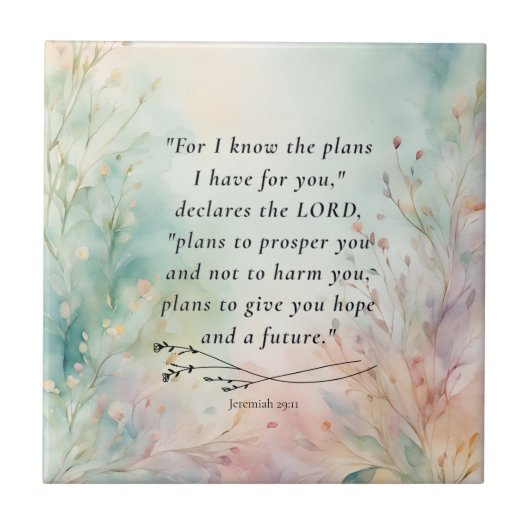Carreau Jérémie 29:11 Image de verset biblique (Devant)