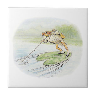 Carreau Jeremy Fisher Poteaux sur un Lily Pad