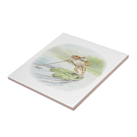 Carreau Jeremy Fisher Poteaux sur un Lily Pad (Côté)