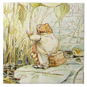 Carreau Jeremy Fisher sur un pad Lily par Beatrix Potter (Devant)