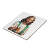 Carreau Jésus aime le café long (Côté)