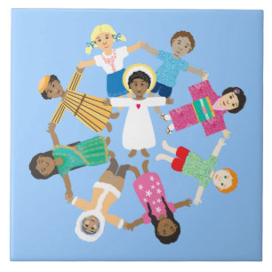 Carreau Jésus aime les petits enfants