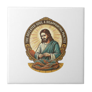 Carreau Jésus Balle De Yoga Complètement Dégonflée Humour