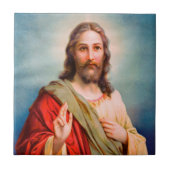 Carreau Jésus Bénédiction Divine Miséricorde Catholique Dé (Devant)