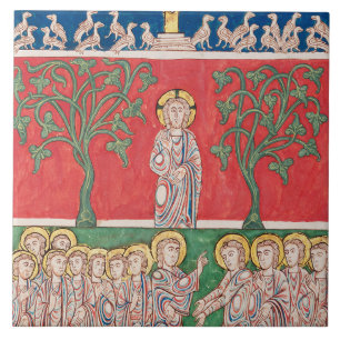 Carreau Jésus-Christ et les 12 Apôtres